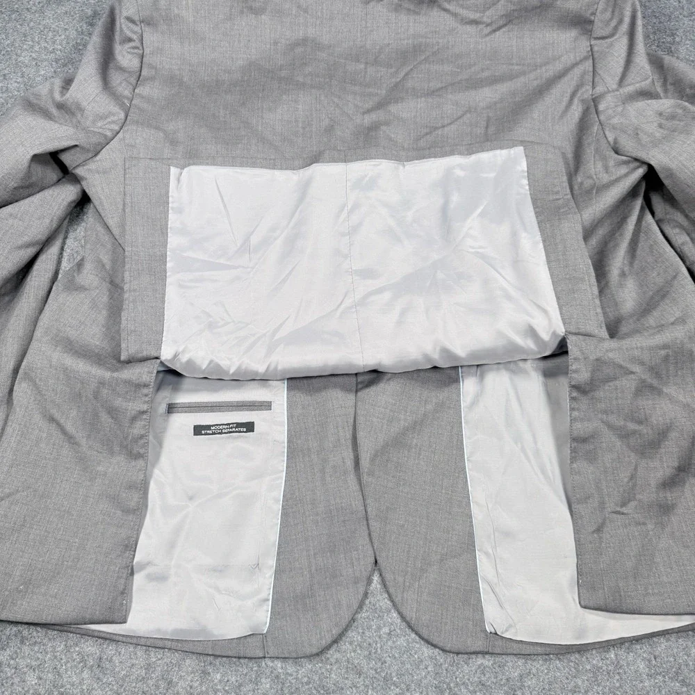 Kenneth Cole AWEARNESS Heather Grey Two Button Formal Suit Set Blazer & Trousers